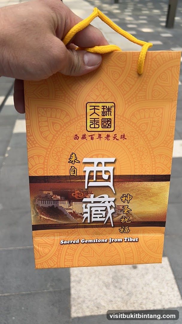 Gift Bag with Tibetan Imagery