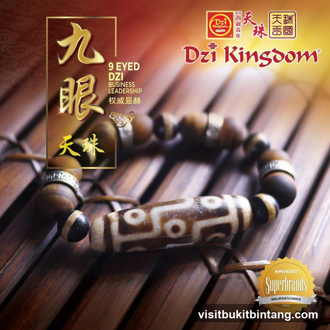 Dzi Kingdom 9 Eyed Dzi Bracelet