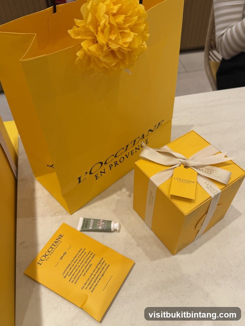 L'Occitane Shopping Bag and Gift Box