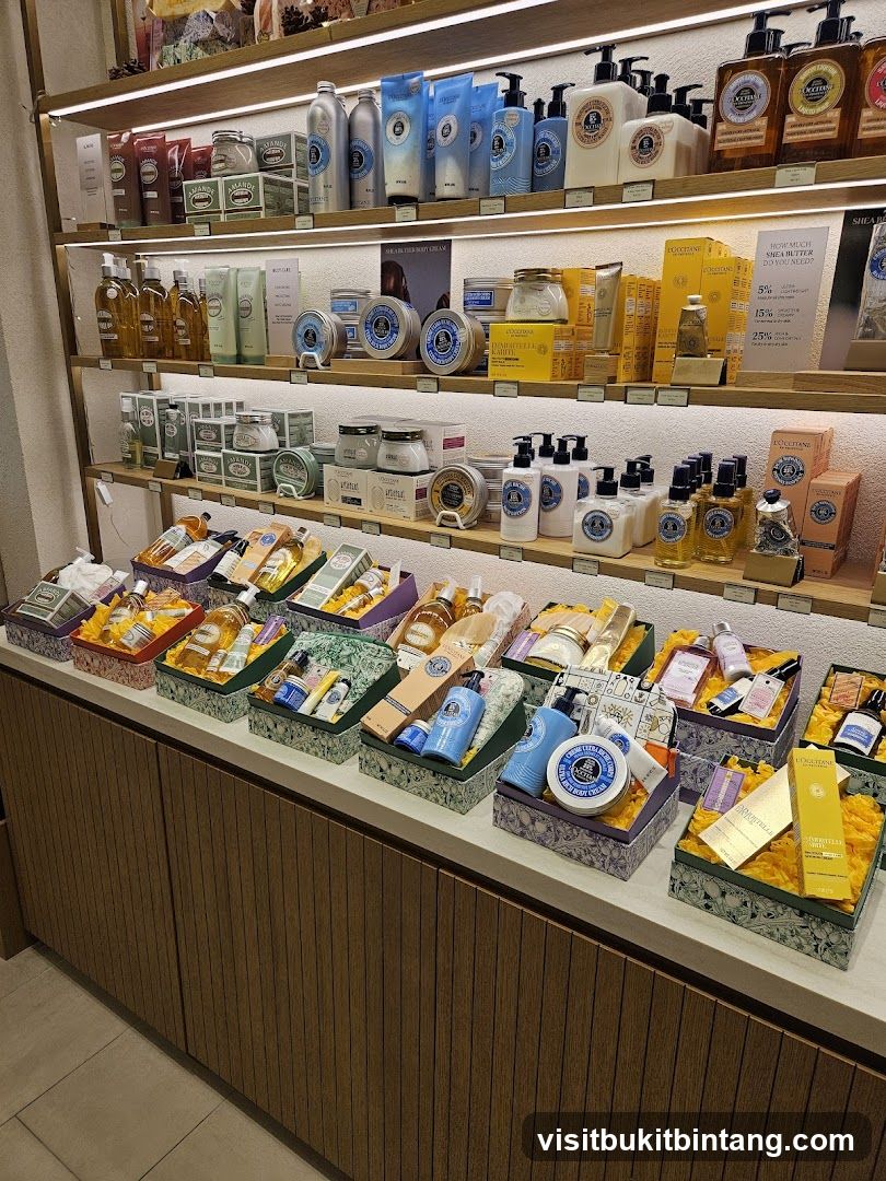 L'Occitane Products Display