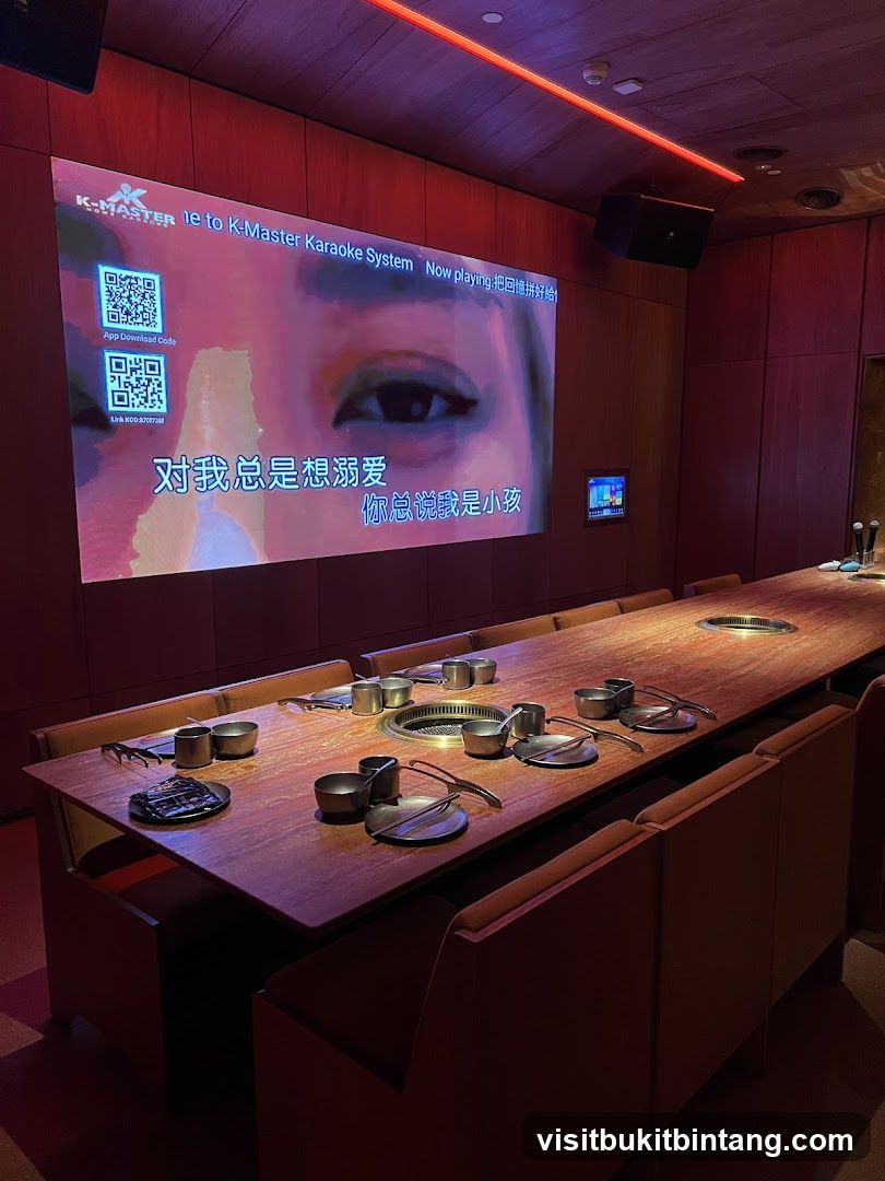 Karaoke Room with Dining Table