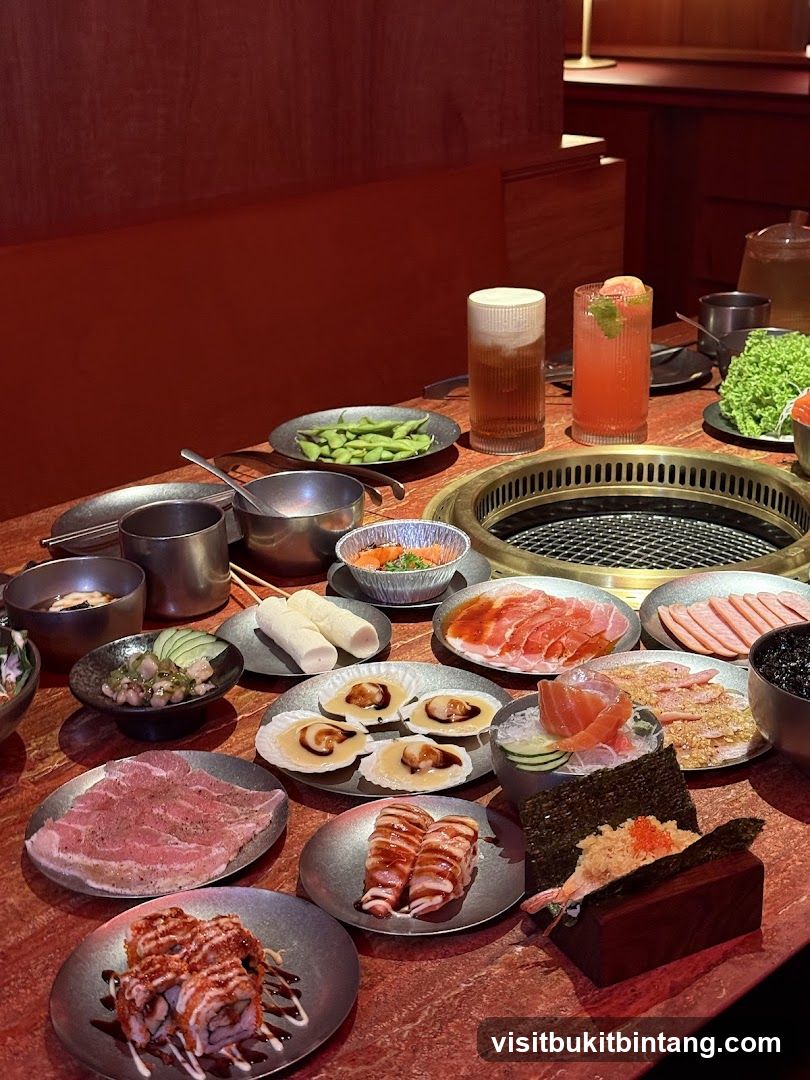 Table full of food