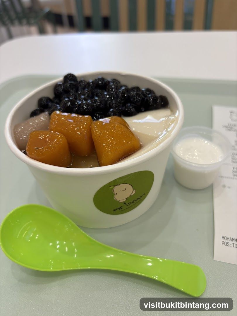 Dessert with Boba and Taro