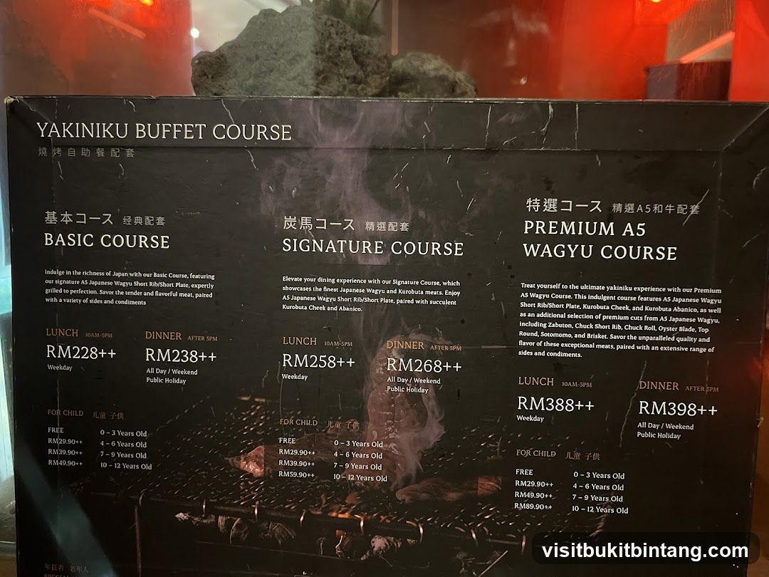 YAKINIKU BUFFET COURSE