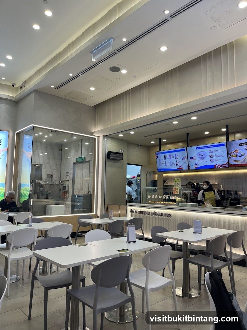 Cafe Interior with Seating and Counter