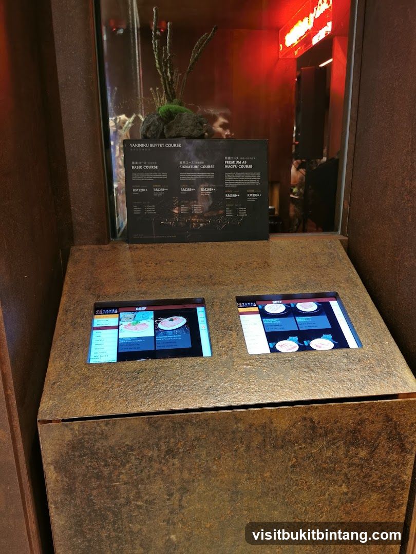 Yakiniku Buffet Course Display