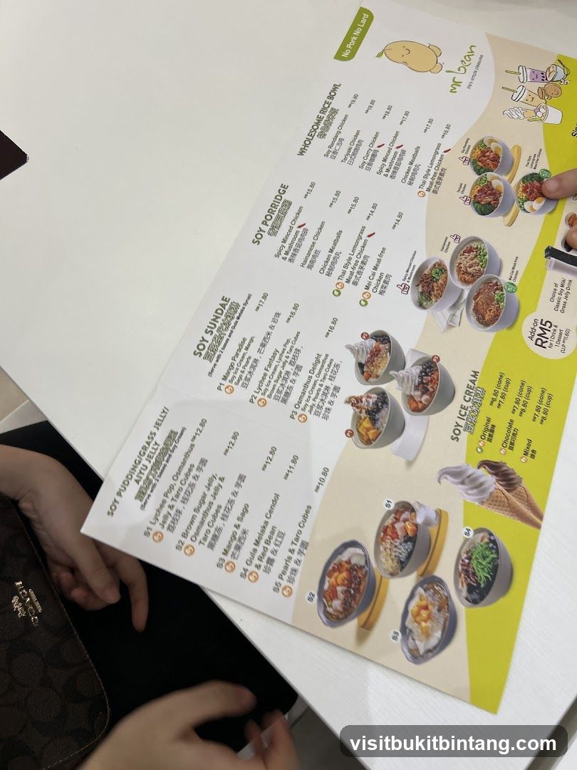 Mr Bean Menu