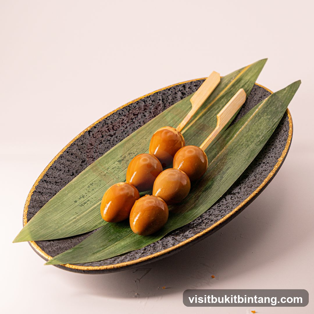 Glazed Quail Eggs on Skewers