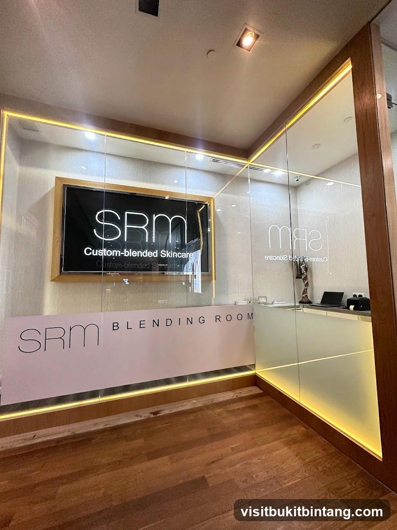 SRM Custom-blended Skincare Blending Room