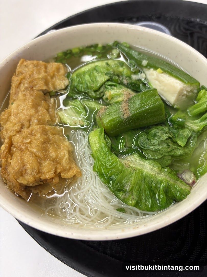 Noodle Soup with Vegetables and Tofu