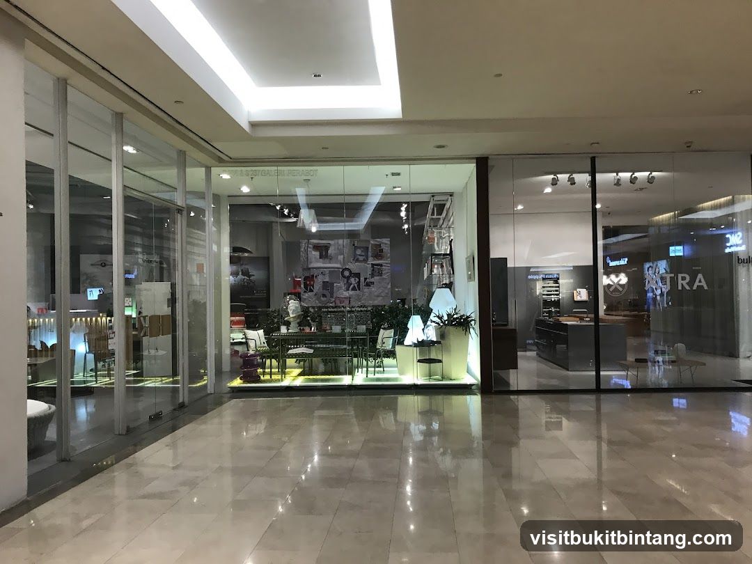 Mall Interior with Storefronts