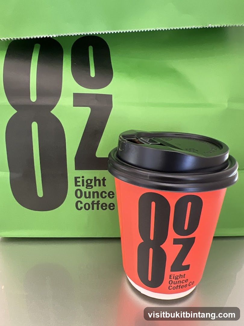 Eight Ounce Coffee Cup and Bag