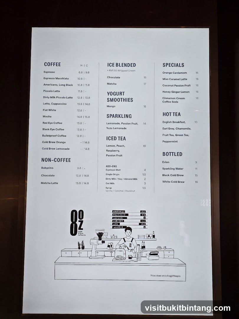 Coffee Menu
