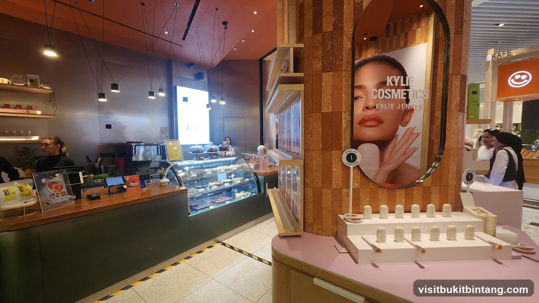 Cosmetics Display and Cafe Counter