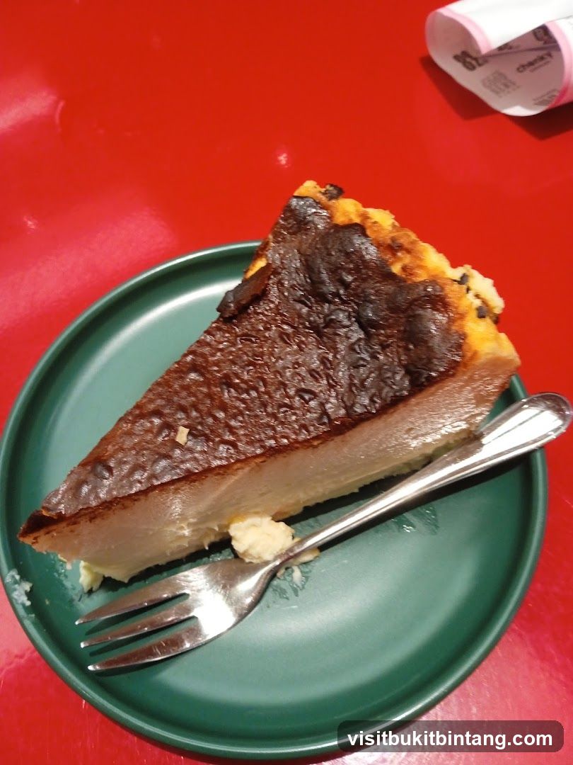 Burnt Basque Cheesecake Slice