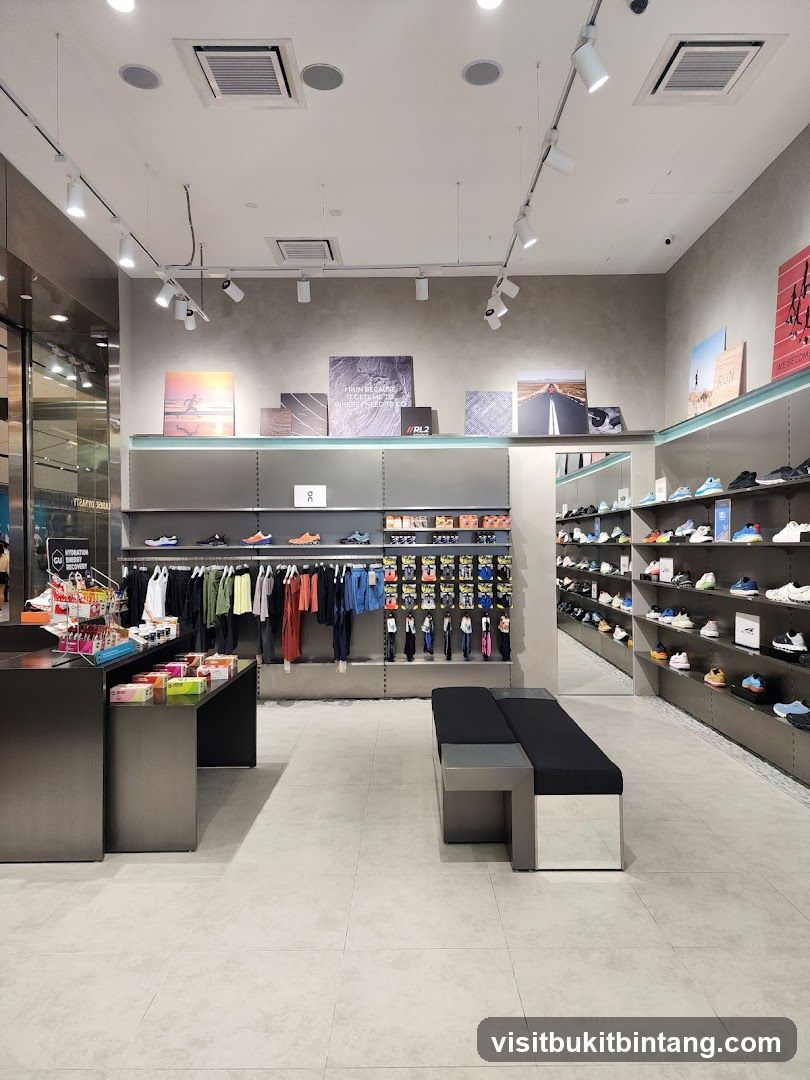 Athletic Apparel and Footwear Store Interior