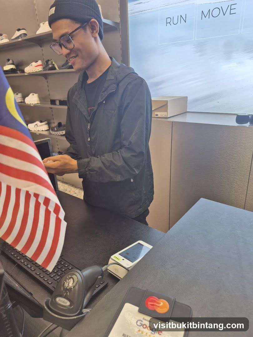 Cashier at Counter
