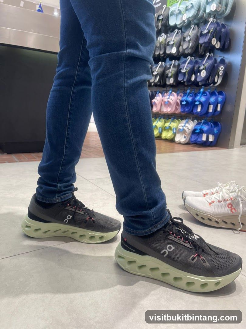 Person wearing athletic shoes