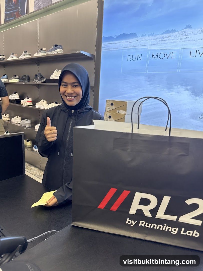 Employee at a Running Lab store