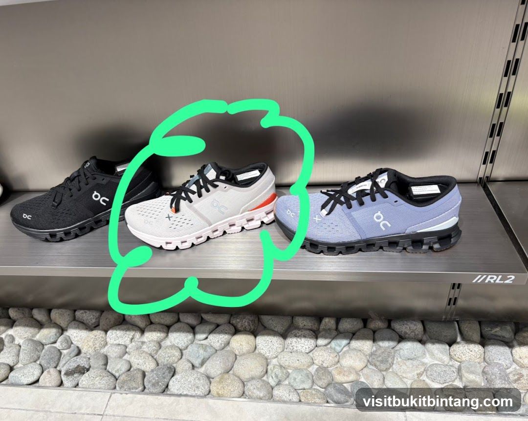 Running Shoes Display