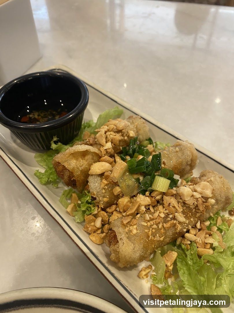 Spring Rolls with Peanut Crust