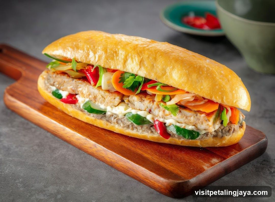 Vietnamese Banh Mi Sandwich