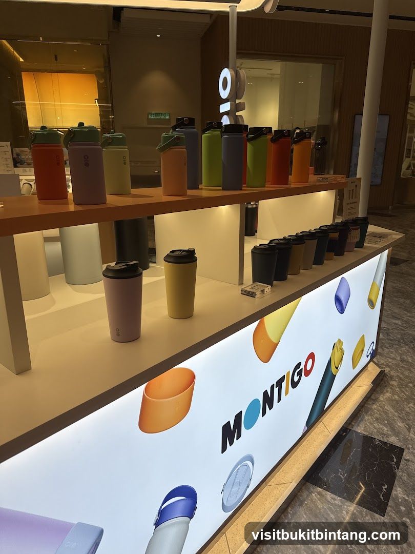 Montigo Water Bottles Display