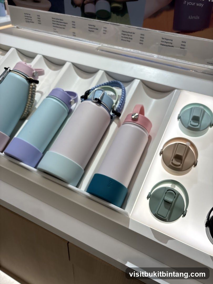 Water Bottles Display