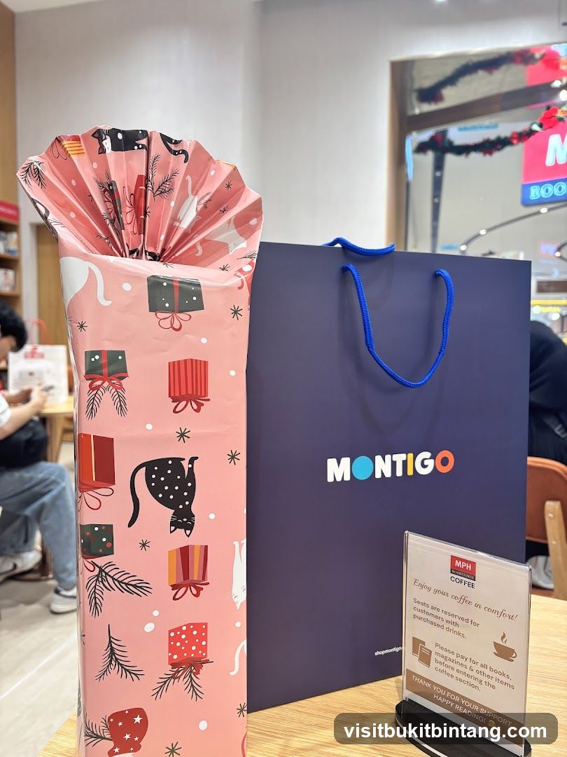 Gift Bag and Coffee Shop Sign