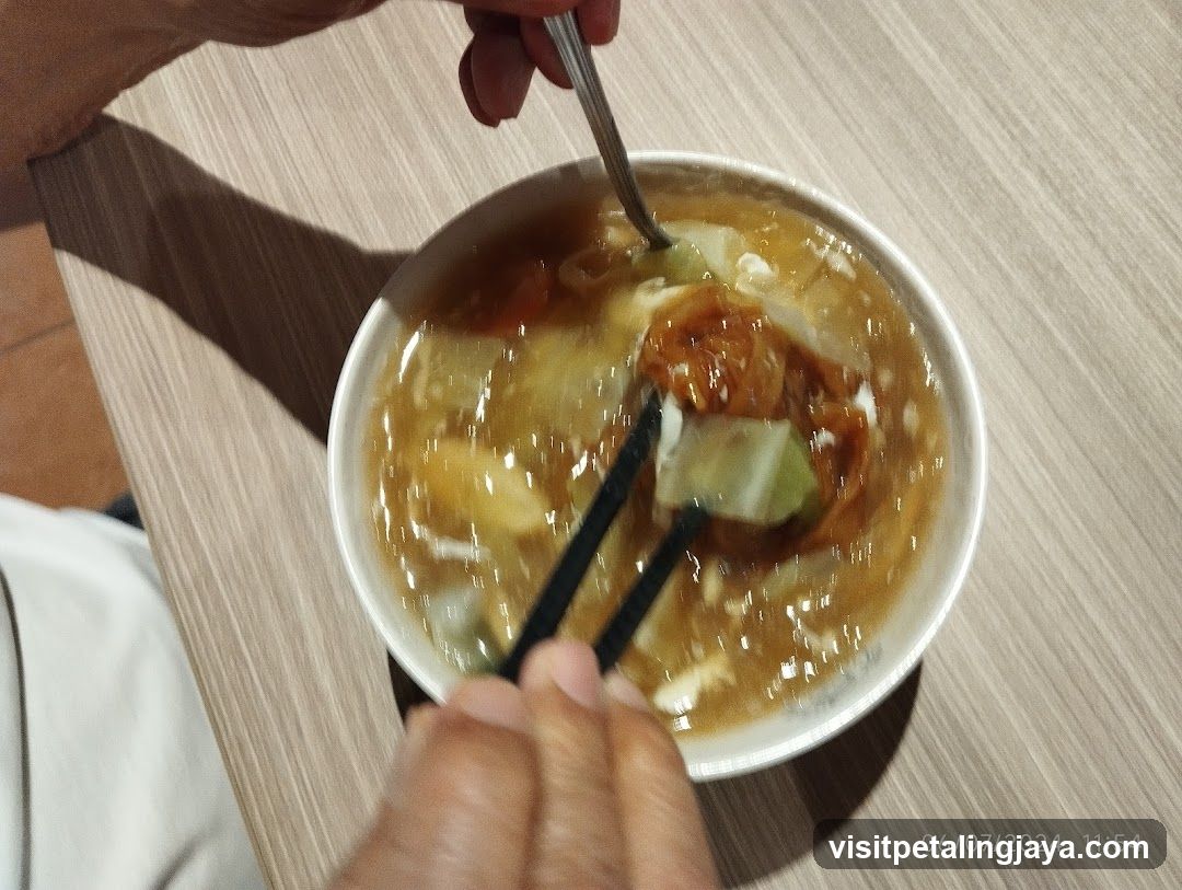 Soup Bowl with Chopsticks and Spoon