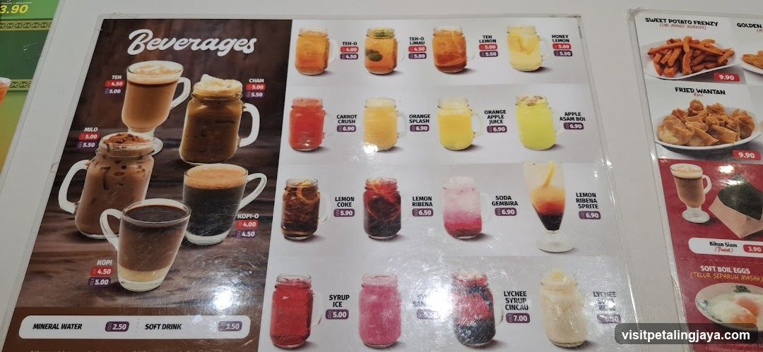 Beverages Menu
