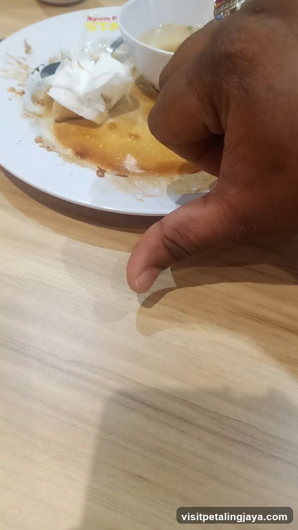 Eating at a restaurant