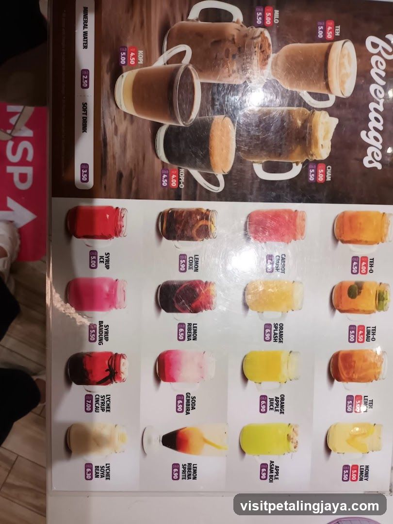 Beverages Menu