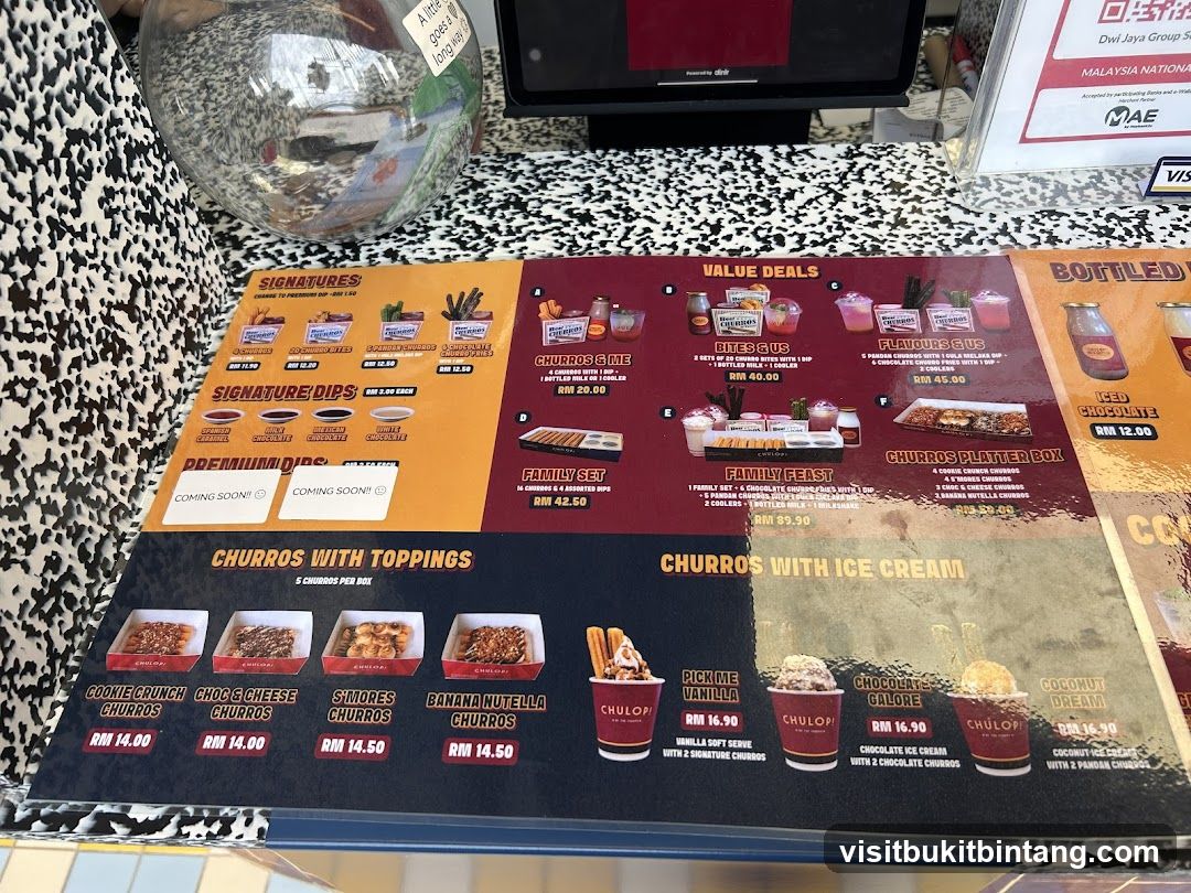 Chulop! Menu