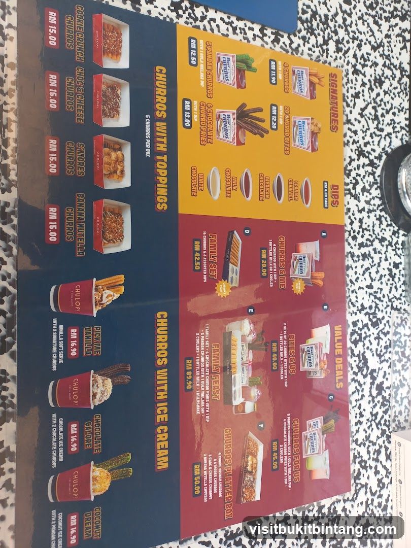 Chulopi Menu