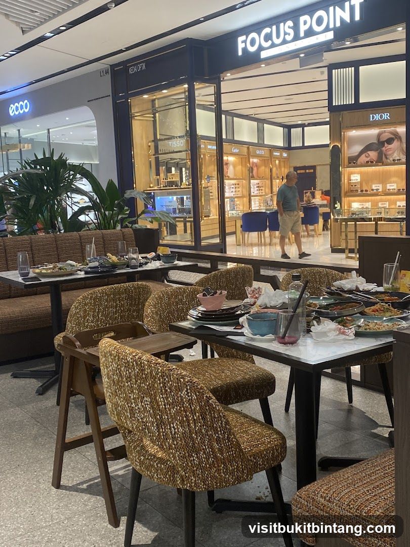 Restaurant Tables with Leftover Food