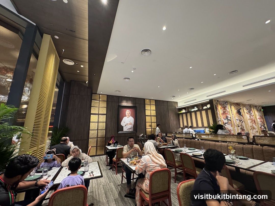 Restaurant Interior with Patrons