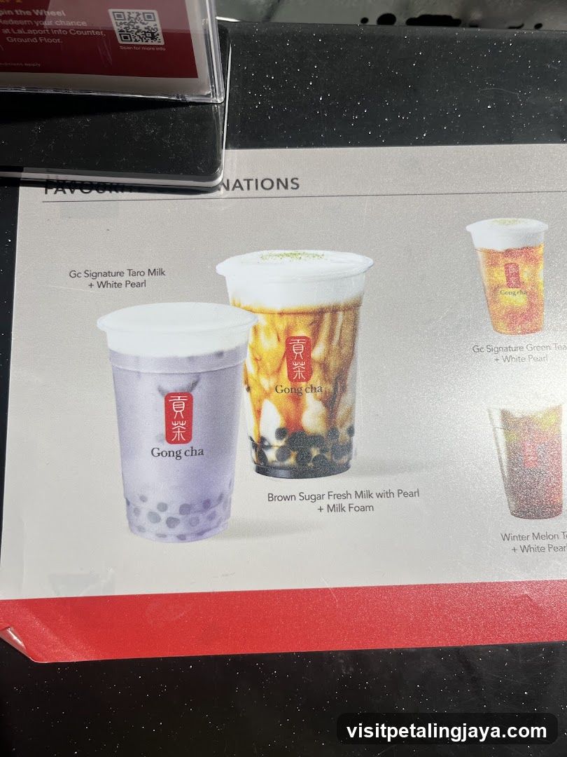 Gong Cha Favourite Variations Menu