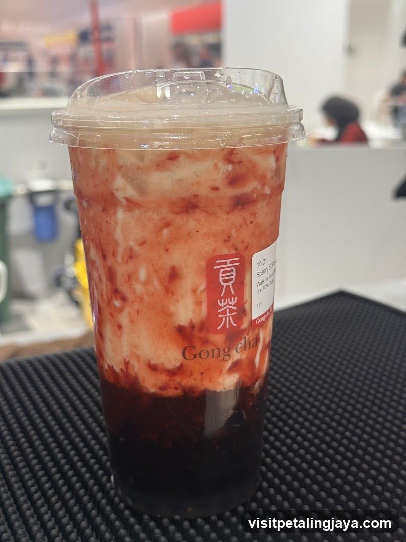 Beverage Cup with Gong Cha Branding