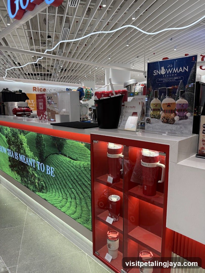 Bubble Tea Shop Interior Display