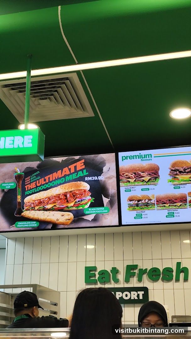 Subway Menu Display