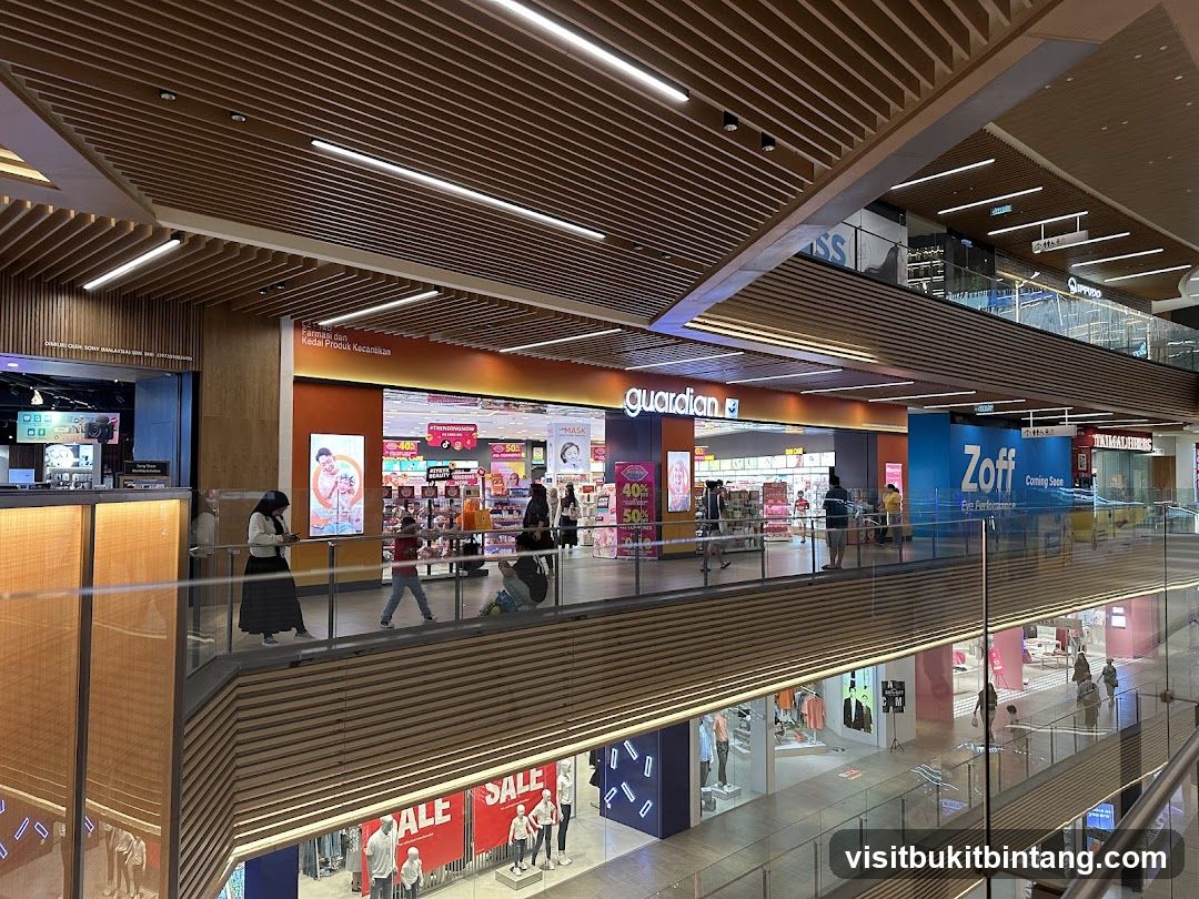 Mall Interior with Shops