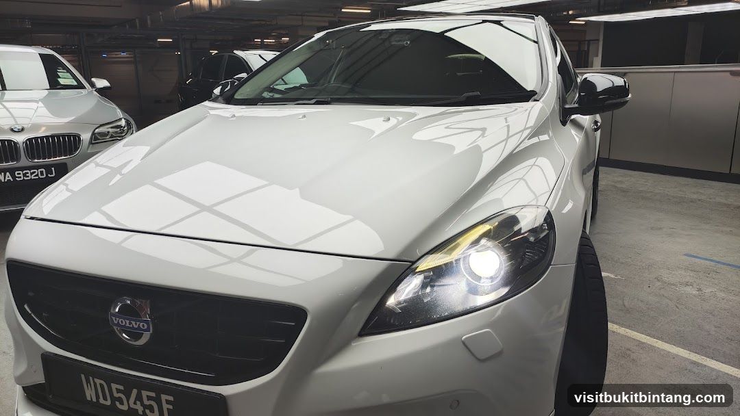 White Volvo Car