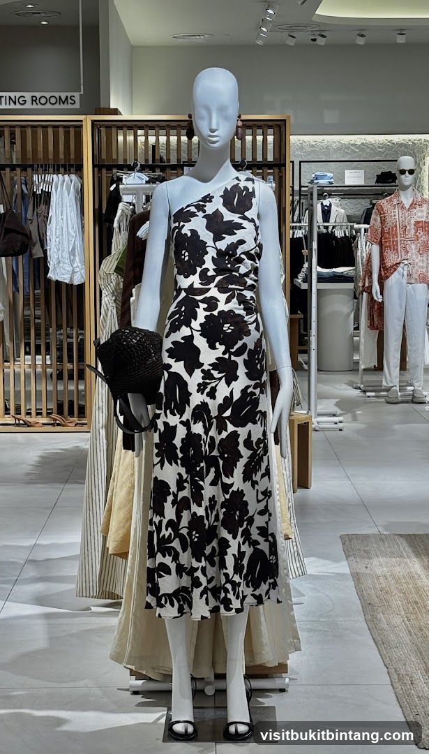 Mannequin in floral dress