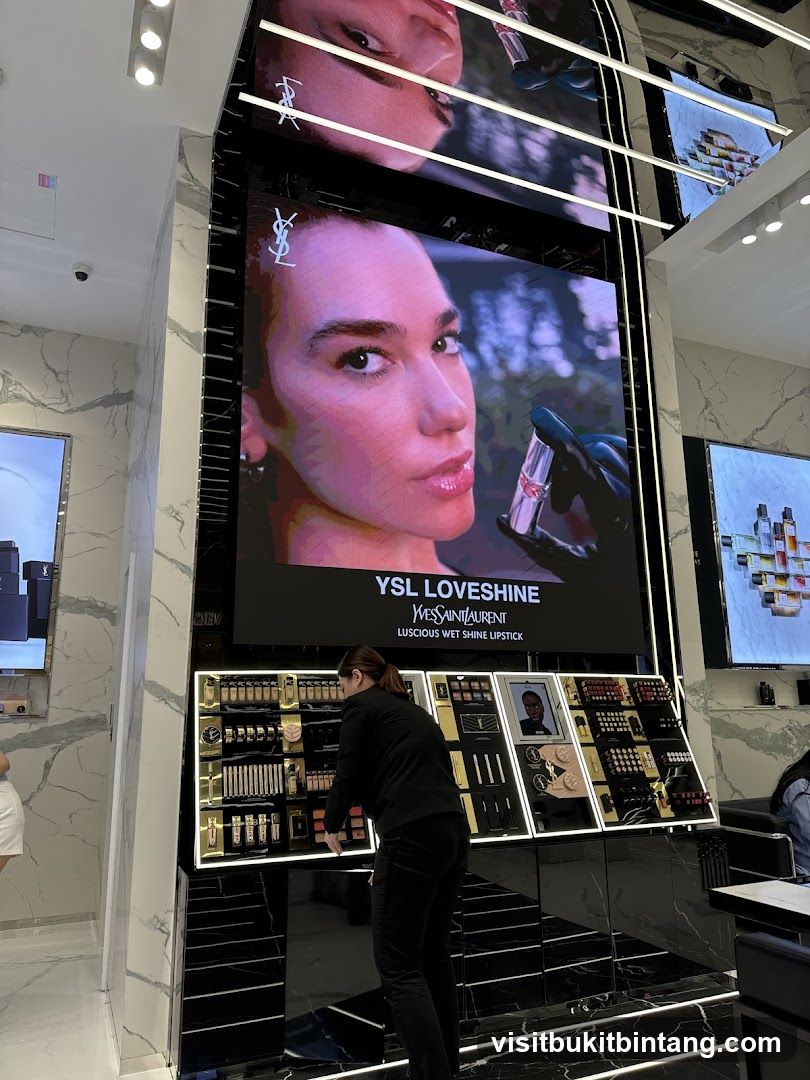 Yves Saint Laurent counter display