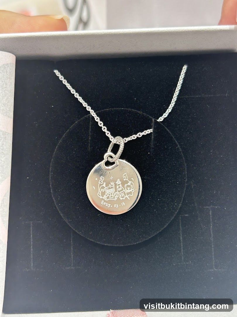 Engraved Pendant Necklace