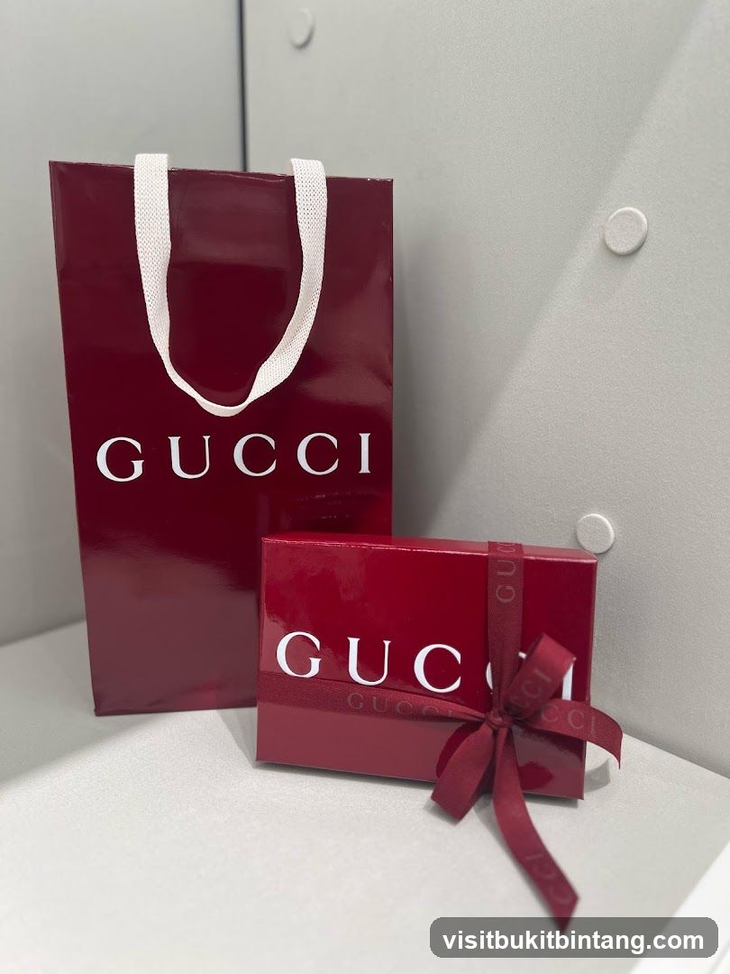 Gucci Shopping Bag and Gift Box