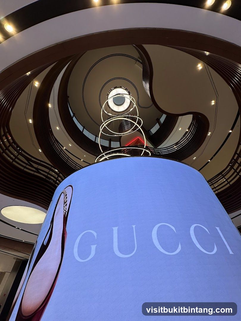 Gucci Display in a Mall