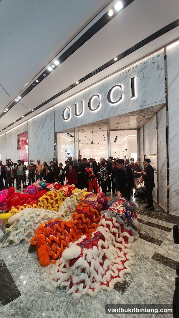 Gucci Store Opening with Lion Dance