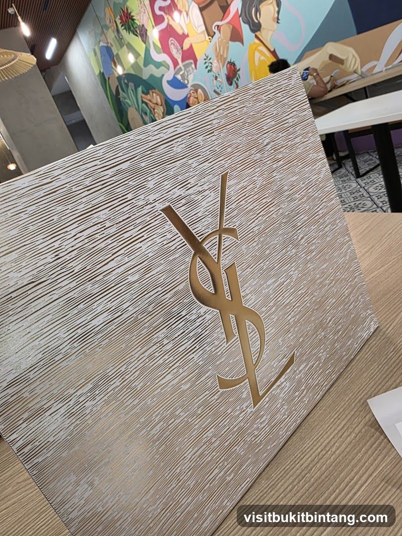 YSL Logo Display